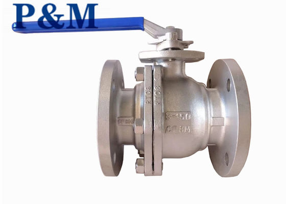 ASTM A351 CF8 ANSI SS FLANGED ball valve