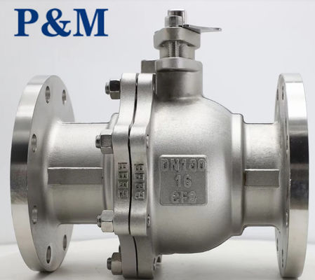 ASTM A351 CF8 ANSI SS FLANGED ball valve