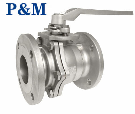 ASTM A351 CF8 ANSI SS FLANGED ball valve
