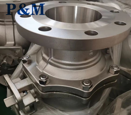 ASTM A351 CF8 ANSI SS FLANGED ball valve