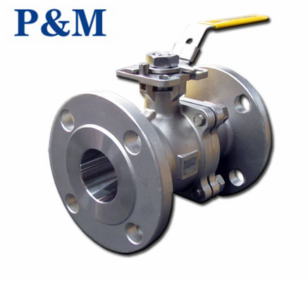 ASTM A351 CF8 ANSI SS FLANGED ball valve