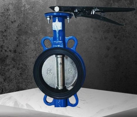 DIN ductile iron butterfly valve with pin