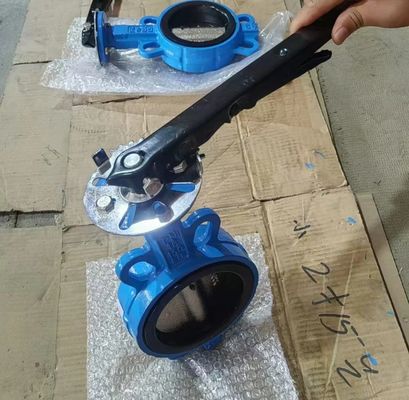 DIN ductile iron butterfly valve with pin