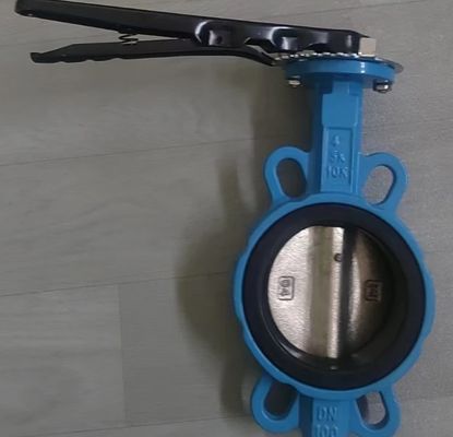 DIN ductile iron butterfly valve with pin