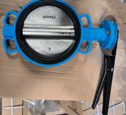 DIN ductile iron butterfly valve with pin