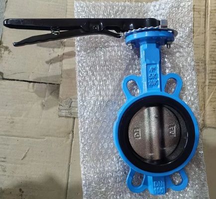DIN ductile iron butterfly valve with pin