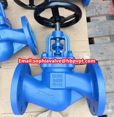 DN80 GG25 PN16 DIN3356 cast iron globe valve