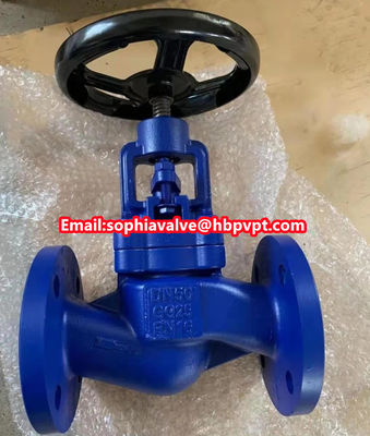 DN80 GG25 PN16 DIN3356 cast iron globe valve