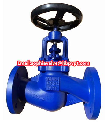 DN80 GG25 PN16 DIN3356 cast iron globe valve