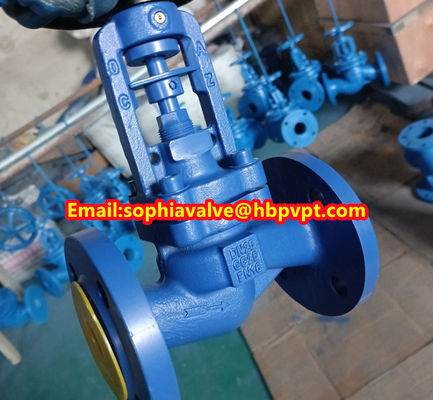 DN25-DN80 PN16 GG25 DIN bellows globe valve