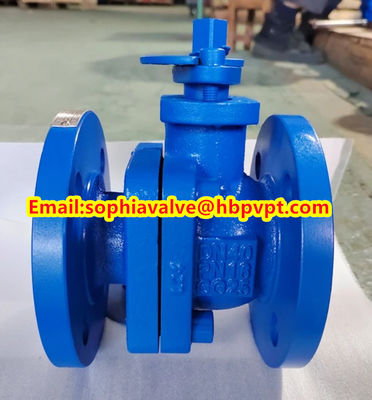 2-PC ball valve DIN3357 material GG25 pressure PN16