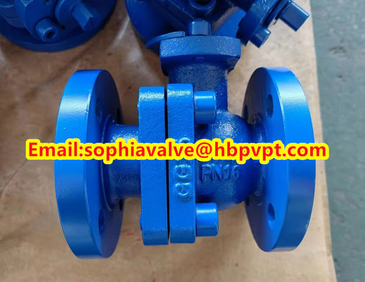 2-PC ball valve DIN3357 material GG25 pressure PN16