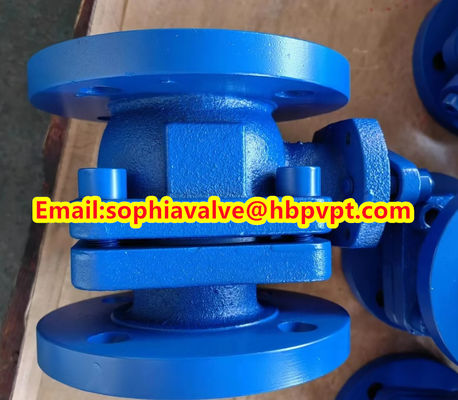 2-PC ball valve DIN3357 material GG25 pressure PN16