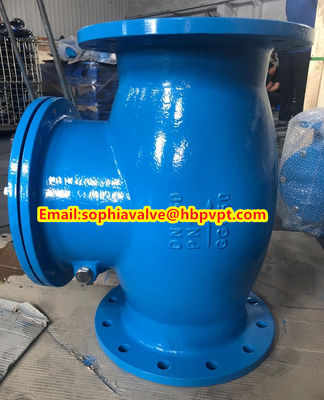 DIN3356 PN16 GGG50 cast iron swing check valve