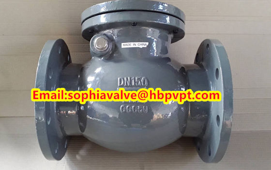 DIN3356 PN16 GGG50 cast iron swing check valve
