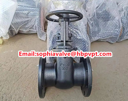 Py 10 GOST rising stem cast iron gate valve