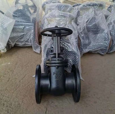 GOST standard Py10 DN100 flanged gate valve