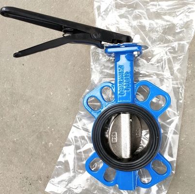 Design standard DIN3354 ductile iron butterfly valve with pin