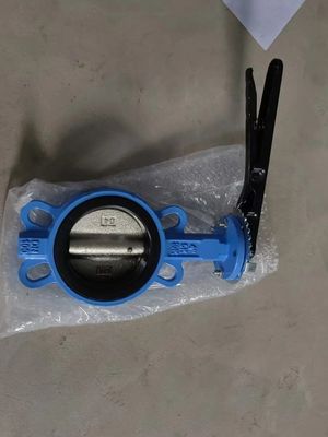 Design standard DIN3354 ductile iron butterfly valve with pin
