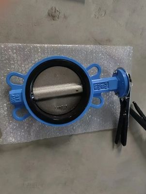 Design standard DIN3354 ductile iron butterfly valve with pin