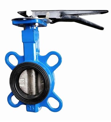 Design standard DIN3354 ductile iron butterfly valve with pin