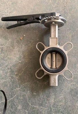 DN100 CF8M 150LB ANSI stainless steel butterfly valve