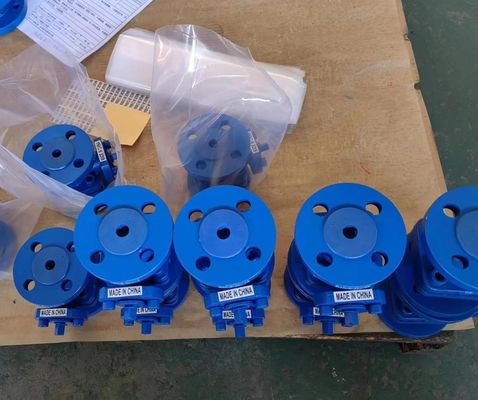 DIN3357 PN16 GG25 floating flanged ball valve