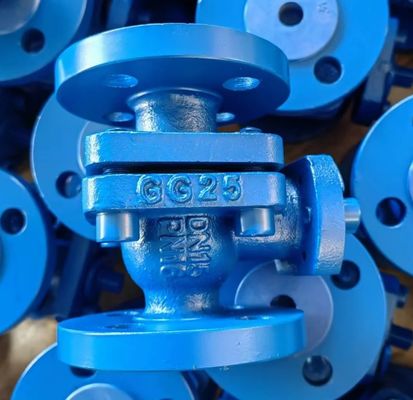 DIN3357 PN16 GG25 floating flanged ball valve