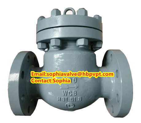 cast steel check valve WCB 300# flanged swing check valve