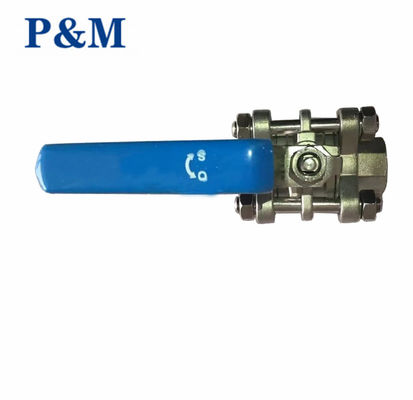 3-pc full port ANSI stainless steel ball valve packed in wooden case