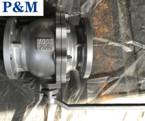 JIS10K 150A cast iron 2-pc ball valve origin China