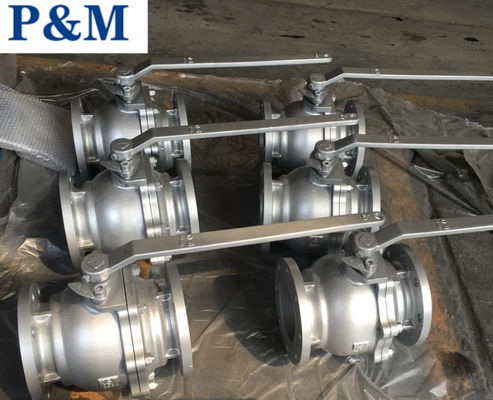 JIS10K 150A cast iron 2-pc ball valve origin China