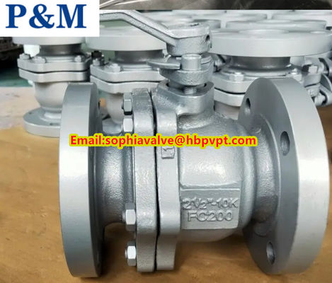 10K FC200 JIS standard 2-pc ball valve made in China