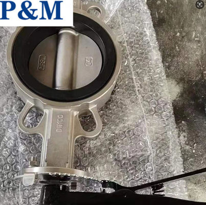 CF8/CF8M stainless steel wafer butterfly valve