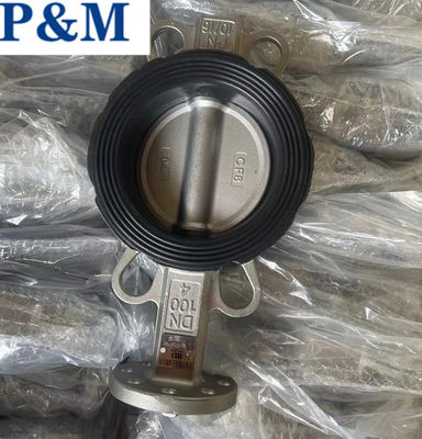 CF8/CF8M stainless steel wafer butterfly valve