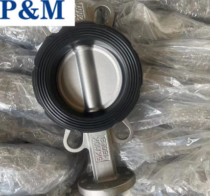 CF8/CF8M stainless steel wafer butterfly valve