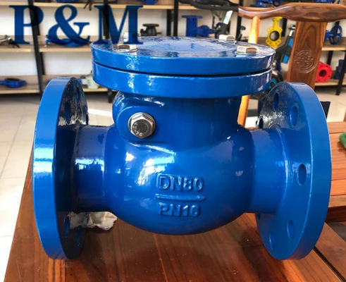 cast iron metal seal GG25 flanged check valve