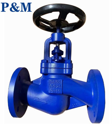 DN50 PN16 GG25 flanged globe valve handwheel operation
