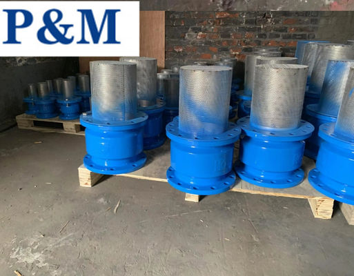 DN100 PN16 GGG50 cast iron flanged foot valve