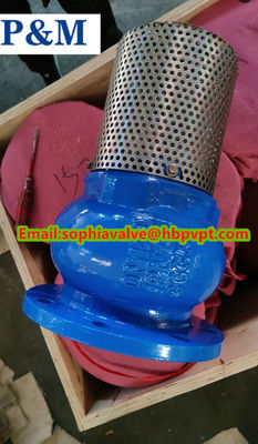 flanged foot valve size DN150 pressure PN16 material GGG50