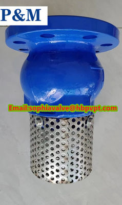 flanged foot valve size DN150 pressure PN16 material GGG50