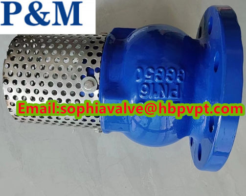 10inch JIS10K ductile iron foot valve made in China