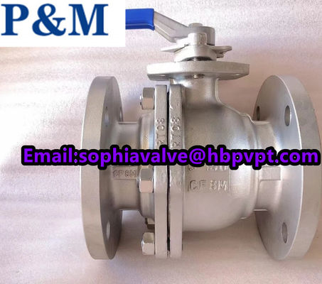 CF8 CF8M SS 2-PC ball valve