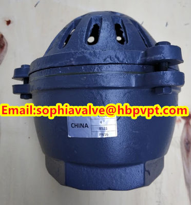 4'' GG20 BS21 PN16 threaded foot valve