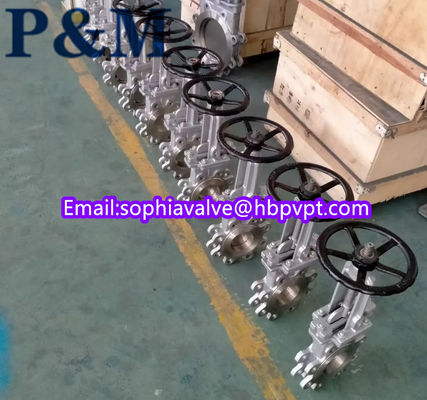 stainless steel CF8 metal seal knife gate valve