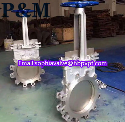 stainless steel CF8 metal seal knife gate valve