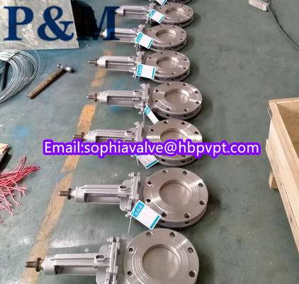 stainless steel CF8 metal seal knife gate valve