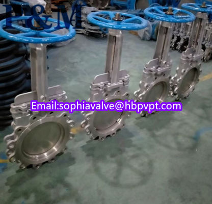 stainless steel CF8 metal seal knife gate valve