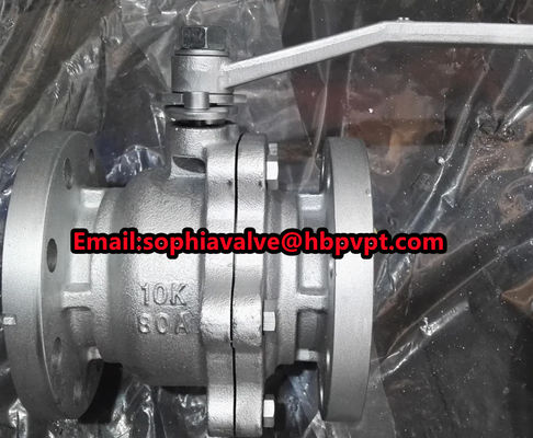 JIS standard 10K cast iron 2-pc ball valve