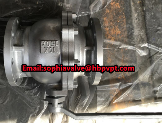 JIS standard 10K cast iron 2-pc ball valve